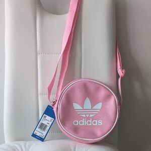 NEW Adidas Original Adicolor Pink Crossbody Bag with Logo